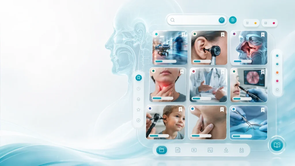 ENT Induction interactive course and module library preview